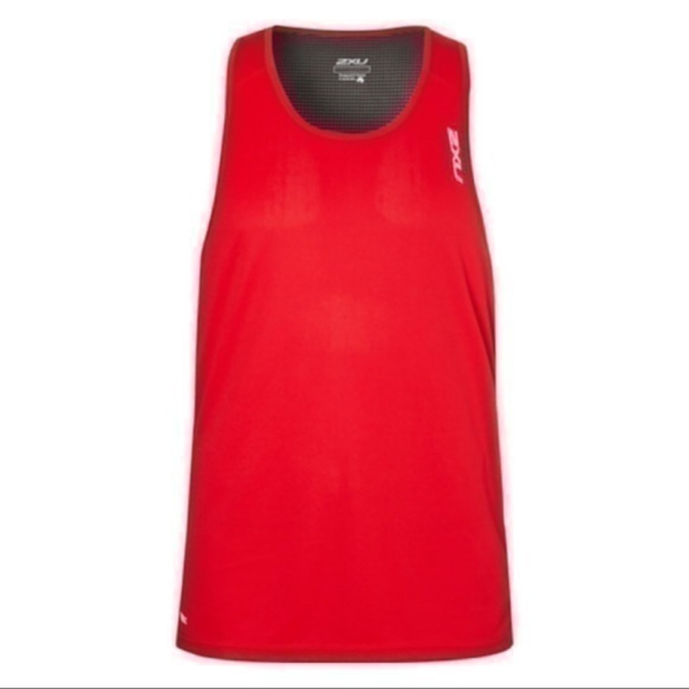 Men’s 2XU X-Vent Tank : Red